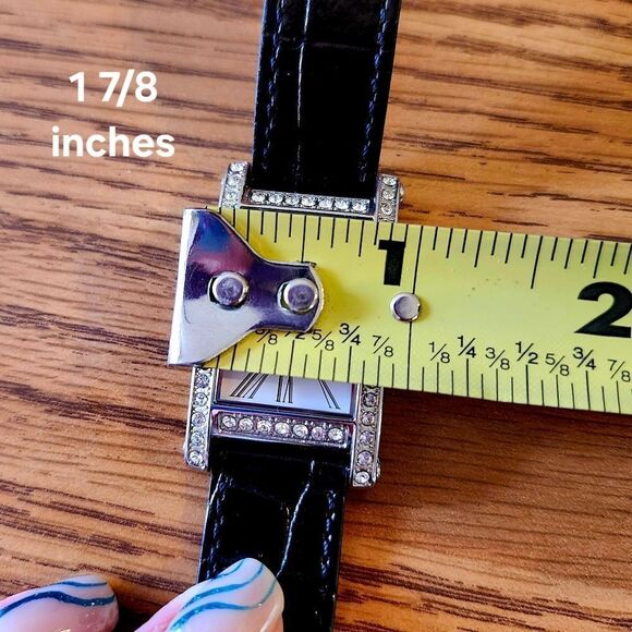 JUICY COUTURE Double Wrap Leather and Crystal Vintage Watch VINTAGE INSPIRED - Picture 9 of 10